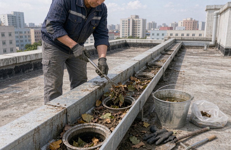 水磨沟区屋面雨水管堵塞疏通